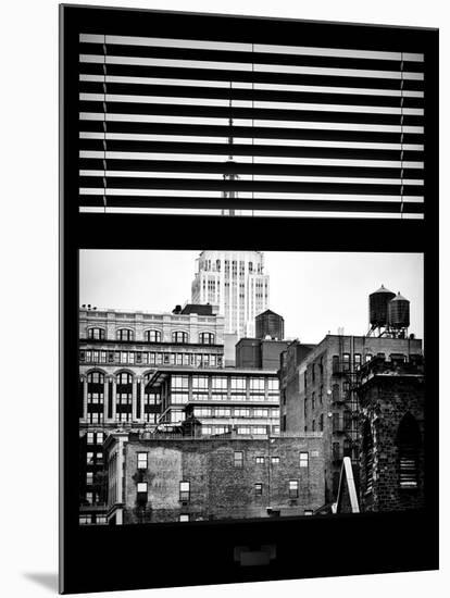 Window View with Venetian Blinds: the Empire State Building View-Philippe Hugonnard-Mounted Photographic Print