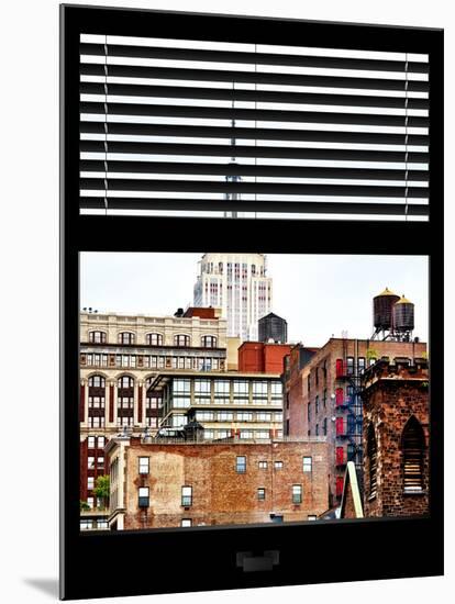 Window View with Venetian Blinds: the Empire State Building View-Philippe Hugonnard-Mounted Photographic Print