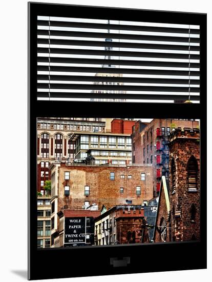 Window View with Venetian Blinds: the Empire State Building View-Philippe Hugonnard-Mounted Photographic Print