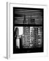 Window View with Venetian Blinds: the Empire State Building-Philippe Hugonnard-Framed Photographic Print