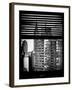 Window View with Venetian Blinds: the Empire State Building-Philippe Hugonnard-Framed Photographic Print