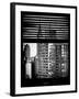 Window View with Venetian Blinds: the Empire State Building-Philippe Hugonnard-Framed Photographic Print