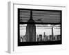 Window View with Venetian Blinds: the Empire State Buildings and One World Trade Center (1 WTC)-Philippe Hugonnard-Framed Photographic Print