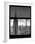 Window View with Venetian Blinds: the Empire State Buildings and One World Trade Center (1 WTC)-Philippe Hugonnard-Framed Photographic Print