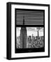 Window View with Venetian Blinds: the Empire State Buildings and One World Trade Center (1 WTC)-Philippe Hugonnard-Framed Photographic Print