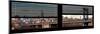 Window View with Venetian Blinds: the Manhattan Bridge with Downtown Manhattan View-Philippe Hugonnard-Mounted Photographic Print