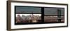 Window View with Venetian Blinds: the Manhattan Bridge with Downtown Manhattan View-Philippe Hugonnard-Framed Photographic Print