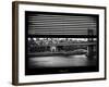 Window View with Venetian Blinds: the Manhattan Bridge with Downtown Manhattan View-Philippe Hugonnard-Framed Photographic Print