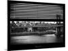 Window View with Venetian Blinds: the Manhattan Bridge with Downtown Manhattan View-Philippe Hugonnard-Mounted Photographic Print
