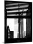 Window View with Venetian Blinds: the One World Trade Center (1WTC) View - New York-Philippe Hugonnard-Mounted Photographic Print