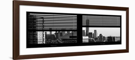 Window View with Venetian Blinds: the One World Trade Center (1WTC)-Philippe Hugonnard-Framed Photographic Print