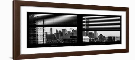 Window View with Venetian Blinds: the One World Trade Center (1WTC)-Philippe Hugonnard-Framed Photographic Print