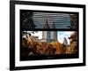 Window View with Venetian Blinds: the San Remo Building in the Fall View - Central Park-Philippe Hugonnard-Framed Photographic Print