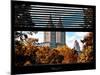 Window View with Venetian Blinds: the San Remo Building in the Fall View - Central Park-Philippe Hugonnard-Mounted Photographic Print