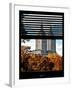 Window View with Venetian Blinds: the San Remo Building in the Fall View-Philippe Hugonnard-Framed Photographic Print