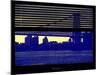 Window View with Venetian Blinds: the Williamsburg Bridge at Nightfall-Philippe Hugonnard-Mounted Photographic Print