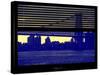 Window View with Venetian Blinds: the Williamsburg Bridge at Nightfall-Philippe Hugonnard-Stretched Canvas