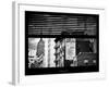 Window View with Venetian Blinds: Top of Empire State Building-Philippe Hugonnard-Framed Photographic Print