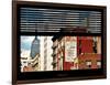 Window View with Venetian Blinds: Top of Empire State Building-Philippe Hugonnard-Framed Photographic Print