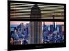 Window View with Venetian Blinds: Tops of the Empire State Building and One World Trade Center-Philippe Hugonnard-Mounted Photographic Print