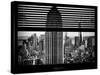 Window View with Venetian Blinds: Tops of the Empire State Building and One World Trade Center-Philippe Hugonnard-Stretched Canvas