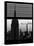 Window View with Venetian Blinds: Tops of the Empire State Building and One World Trade Centerfall-Philippe Hugonnard-Stretched Canvas