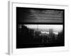 Window View with Venetian Blinds: View Buildings Manhattan at Sunset-Philippe Hugonnard-Framed Photographic Print