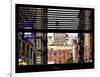 Window View with Venetian Blinds: View NYU Flag-Philippe Hugonnard-Framed Photographic Print