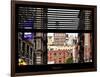 Window View with Venetian Blinds: View NYU Flag-Philippe Hugonnard-Framed Photographic Print