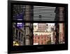 Window View with Venetian Blinds: View NYU Flag-Philippe Hugonnard-Framed Photographic Print