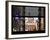 Window View with Venetian Blinds: View NYU Flag-Philippe Hugonnard-Framed Photographic Print