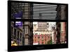 Window View with Venetian Blinds: View NYU Flag-Philippe Hugonnard-Stretched Canvas