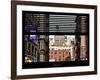 Window View with Venetian Blinds: View NYU Flag-Philippe Hugonnard-Framed Photographic Print