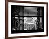 Window View with Venetian Blinds: View NYU Flag-Philippe Hugonnard-Framed Photographic Print