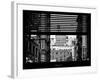 Window View with Venetian Blinds: View NYU Flag-Philippe Hugonnard-Framed Photographic Print