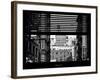 Window View with Venetian Blinds: View NYU Flag-Philippe Hugonnard-Framed Photographic Print