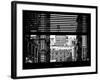 Window View with Venetian Blinds: View NYU Flag-Philippe Hugonnard-Framed Photographic Print