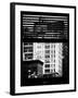 Window View with Venetian Blinds: View of Building in Downtown Manhattan - New York-Philippe Hugonnard-Framed Photographic Print