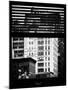 Window View with Venetian Blinds: View of Building in Downtown Manhattan - New York-Philippe Hugonnard-Mounted Photographic Print