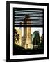 Window View with Venetian Blinds: View of Buildings along Central Park-Philippe Hugonnard-Framed Photographic Print