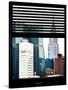 Window View with Venetian Blinds: View of the Top of the Chrysler Building-Philippe Hugonnard-Stretched Canvas