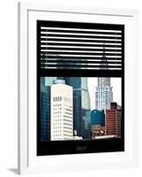 Window View with Venetian Blinds: View of the Top of the Chrysler Building-Philippe Hugonnard-Framed Photographic Print