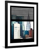 Window View with Venetian Blinds: View of the Top of the Chrysler Building-Philippe Hugonnard-Framed Photographic Print