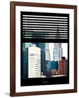 Window View with Venetian Blinds: View of the Top of the Chrysler Building-Philippe Hugonnard-Framed Photographic Print