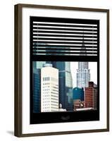 Window View with Venetian Blinds: View of the Top of the Chrysler Building-Philippe Hugonnard-Framed Photographic Print