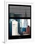 Window View with Venetian Blinds: View of the Top of the Chrysler Building-Philippe Hugonnard-Framed Photographic Print