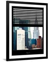 Window View with Venetian Blinds: View of the Top of the Chrysler Building-Philippe Hugonnard-Framed Photographic Print