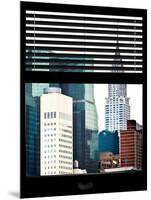 Window View with Venetian Blinds: View of the Top of the Chrysler Building-Philippe Hugonnard-Mounted Photographic Print