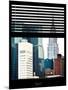 Window View with Venetian Blinds: View of the Top of the Chrysler Building-Philippe Hugonnard-Mounted Photographic Print