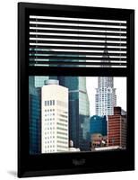 Window View with Venetian Blinds: View of the Top of the Chrysler Building-Philippe Hugonnard-Framed Photographic Print